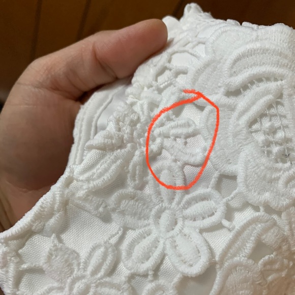 NWT Lulu’s white lace floral mini dress size small - Picture 11 of 11